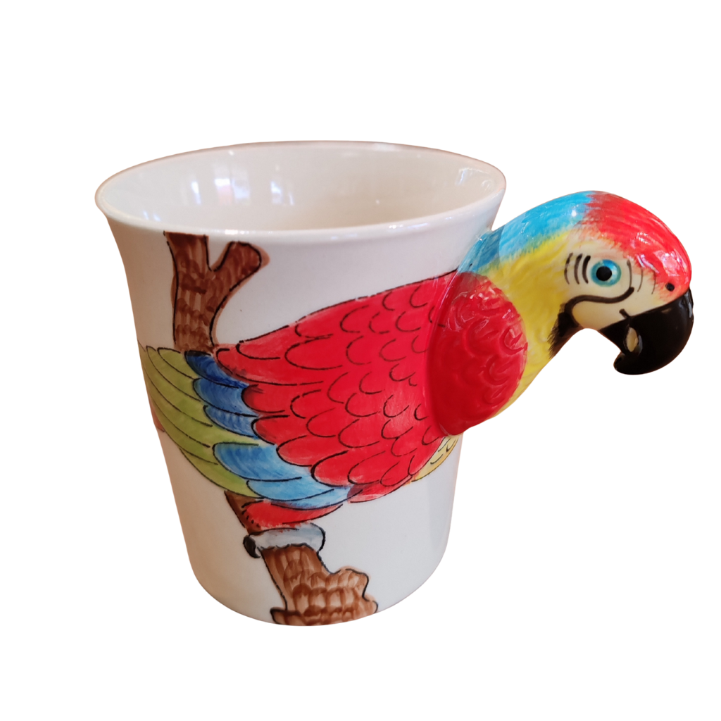 Palmalayan ceramic mug in warm red